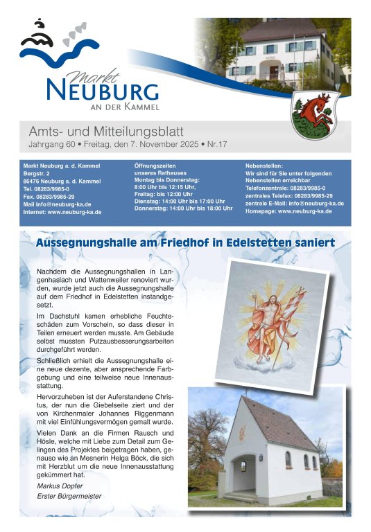 Amtsblatt Nr. 17 2025