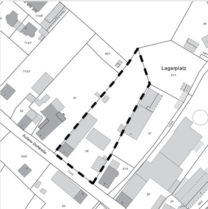 Verkauf eines ehemaligen landwirtschaftlichen Anwesens in Langenhaslach