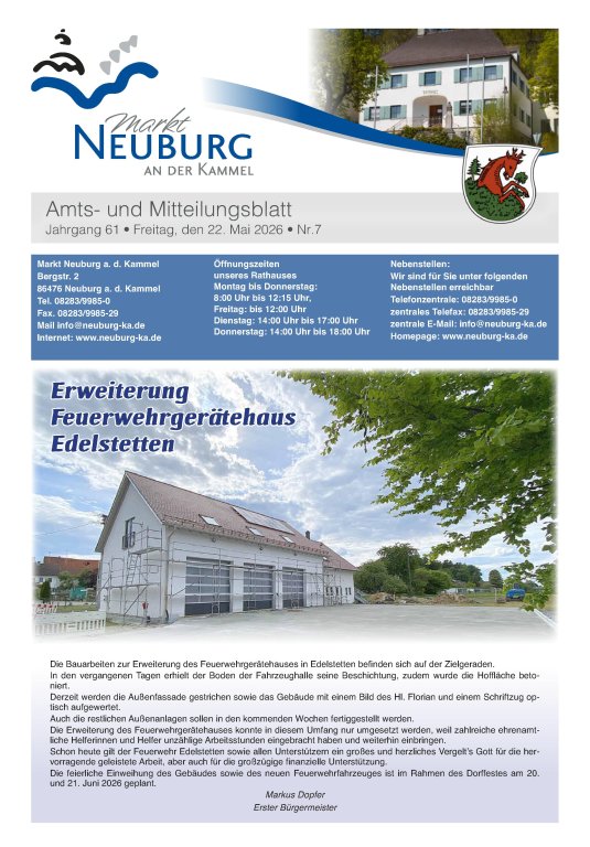 Amtsblatt Nr. 7 2026